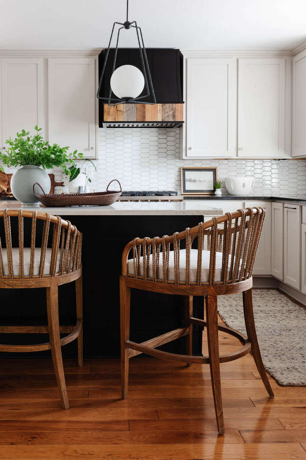Rope, Teak + Performance Fabric Counter Stool