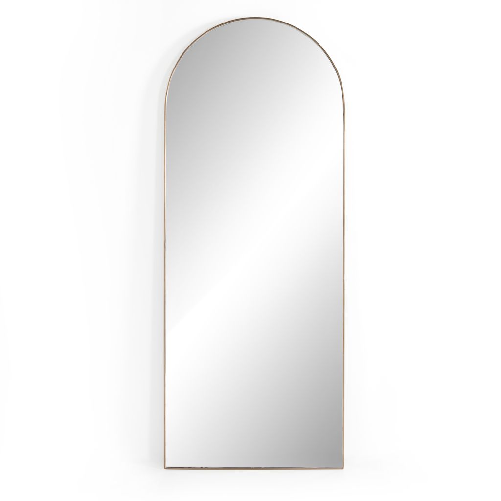Preview image for Georgina Floor Mirror, Polished Brass
