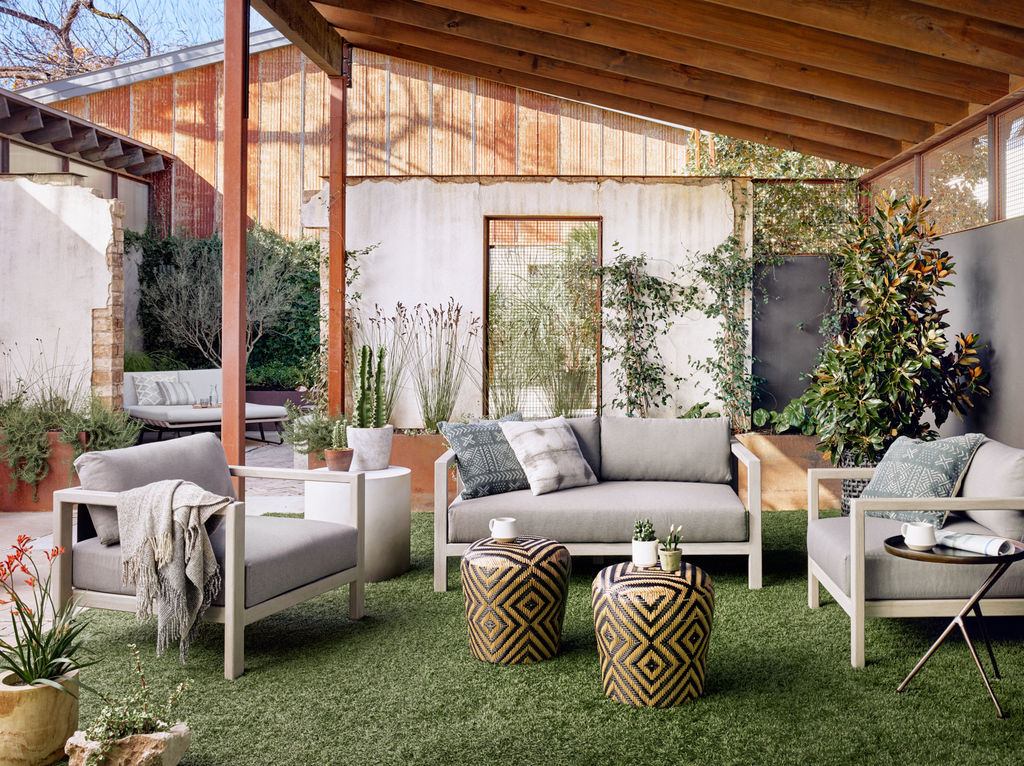 Sonoma Outdoor Chair, Weathered Grey, W/ Stone Grey Cover