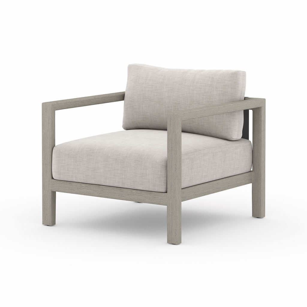Sonoma Outdoor Chair, Weathered Grey, W/ Stone Grey Cover