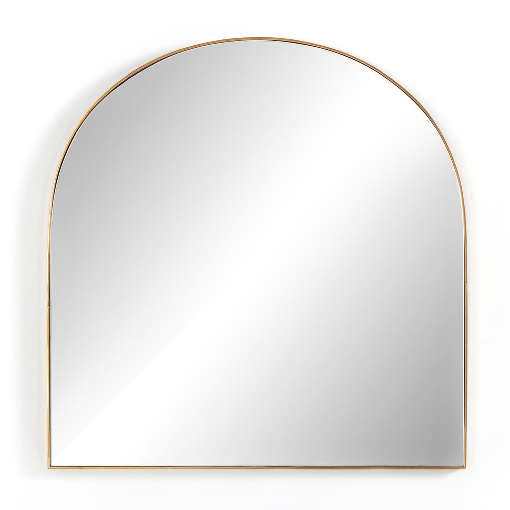 Preview image for Georgina Wide Mirror, Polished Brass