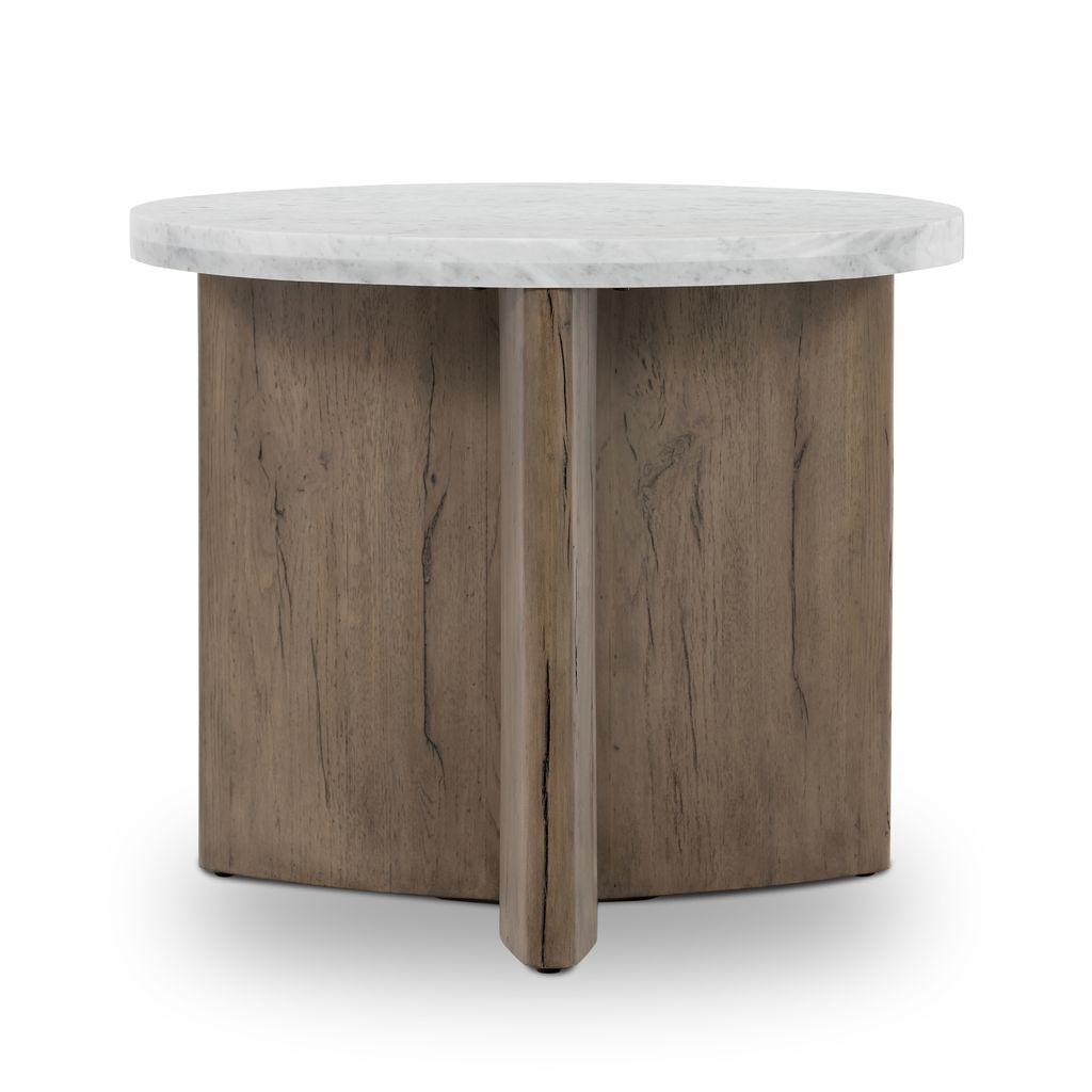 Preview image for Toli End Table-Italian White Marble