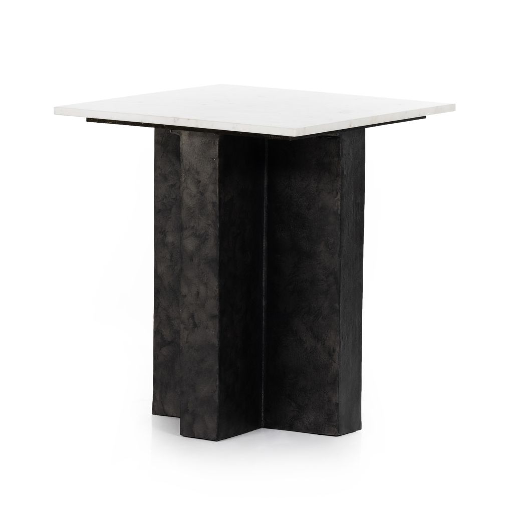 Terrell End Table, Raw Black