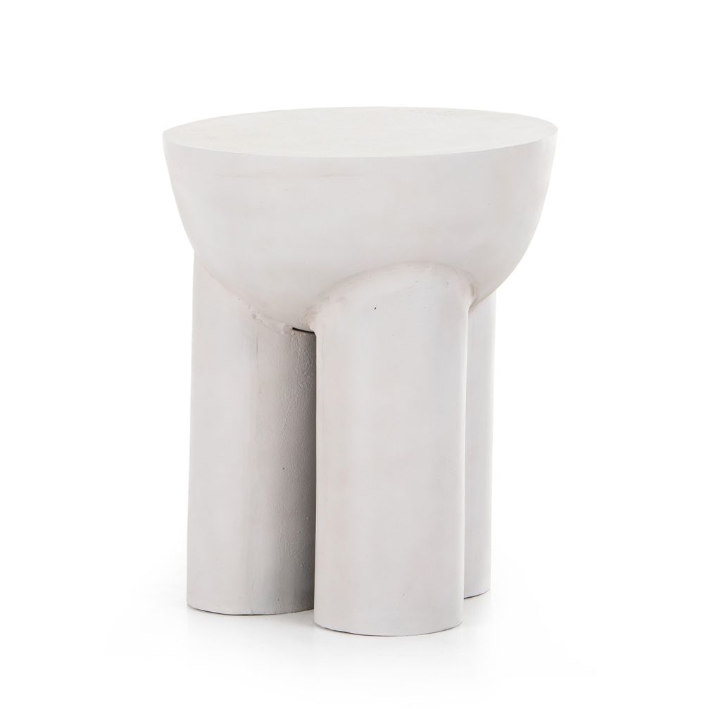 Sante End Table, Matte White