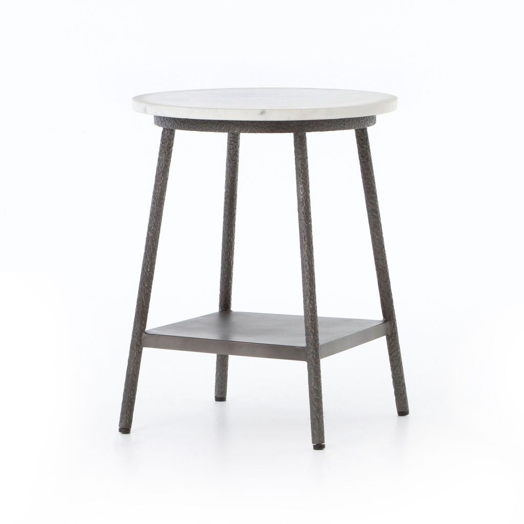 Preview image for Lark Nightstand, Polished White Marble