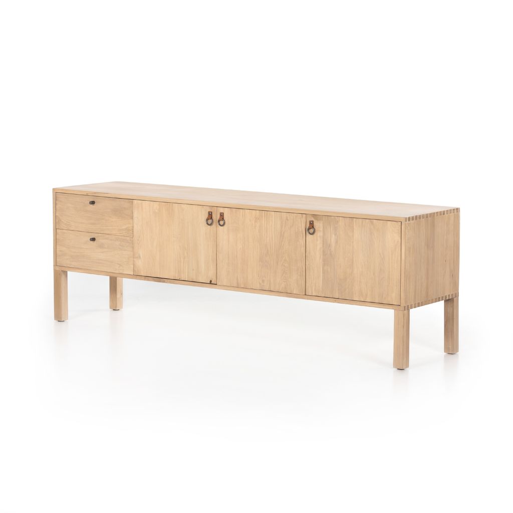 Isador Media Console, Dry Wash Poplar