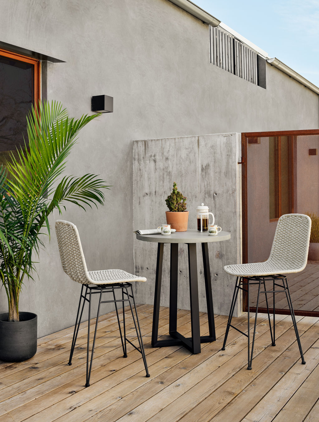 Cyrus Outdoor Counter Table, Grey