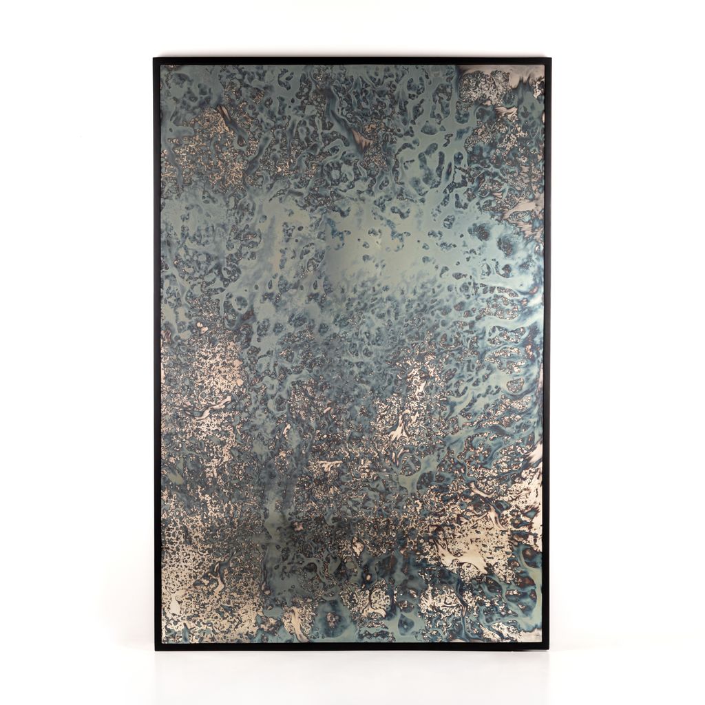 Preview image for Acid Wash Floor Mirror, Iron Matte Black