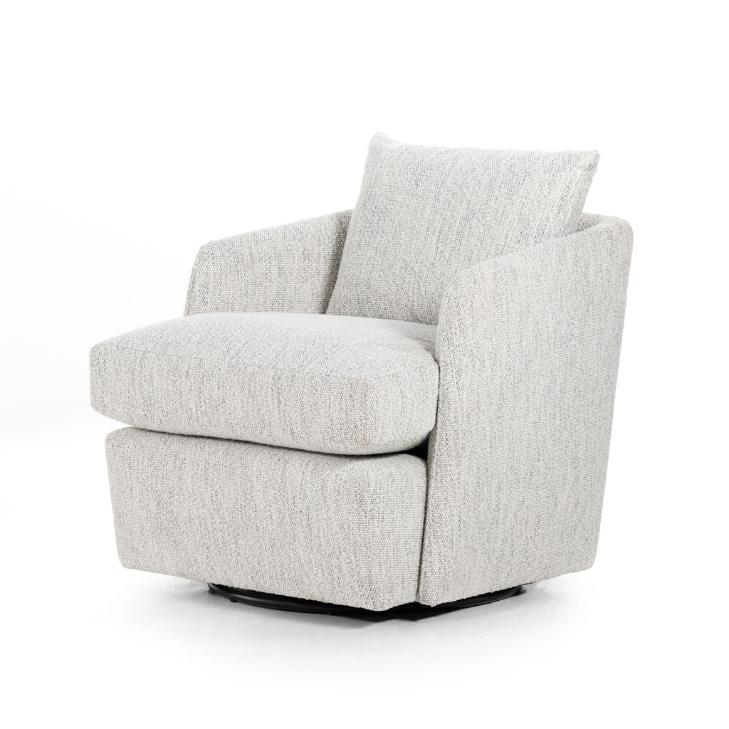 Swivel Barrel Chair Merino Cotton