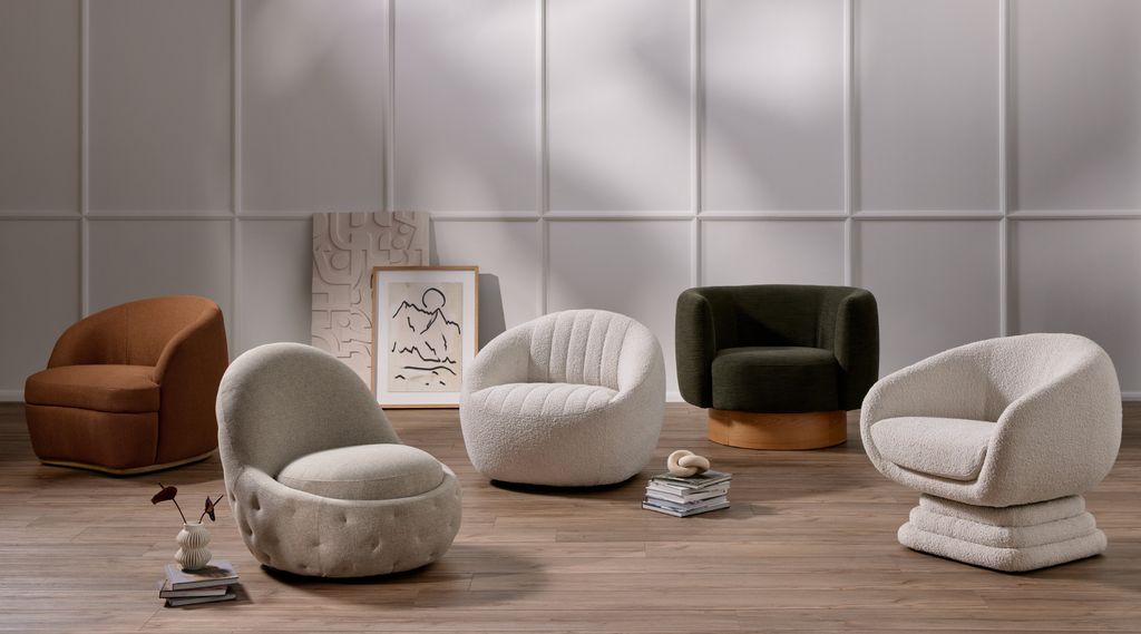 Calista Swivel Chair Atlantis Moss