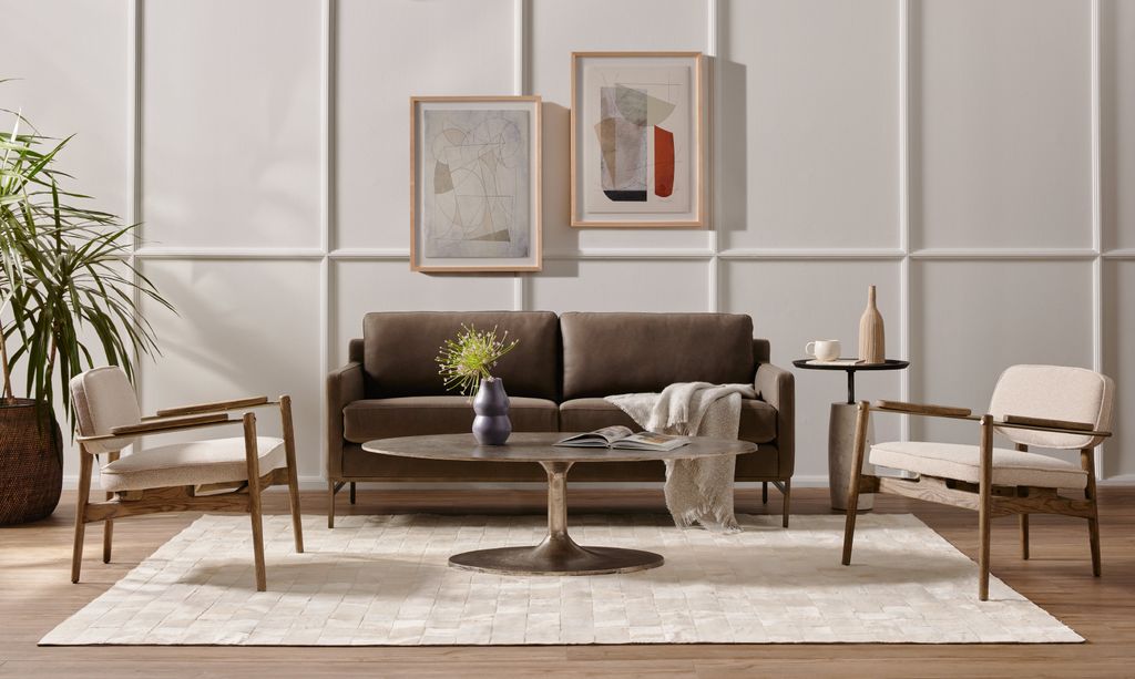 Accent End Table Polished White Marble Base + Grey Hammered Iron Top