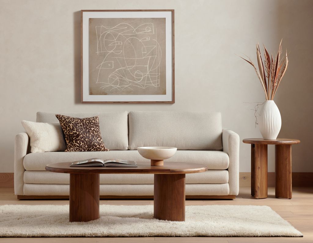 Seasoned Brown Acacia End Table (22"H x 22"W x 22"D)