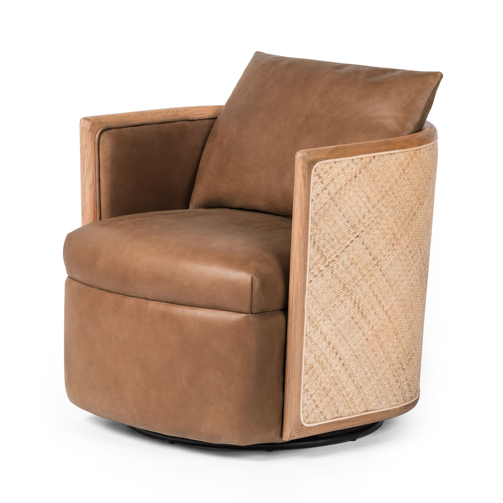 Preview image for Newbury Swivel Chair Palermo Cognac