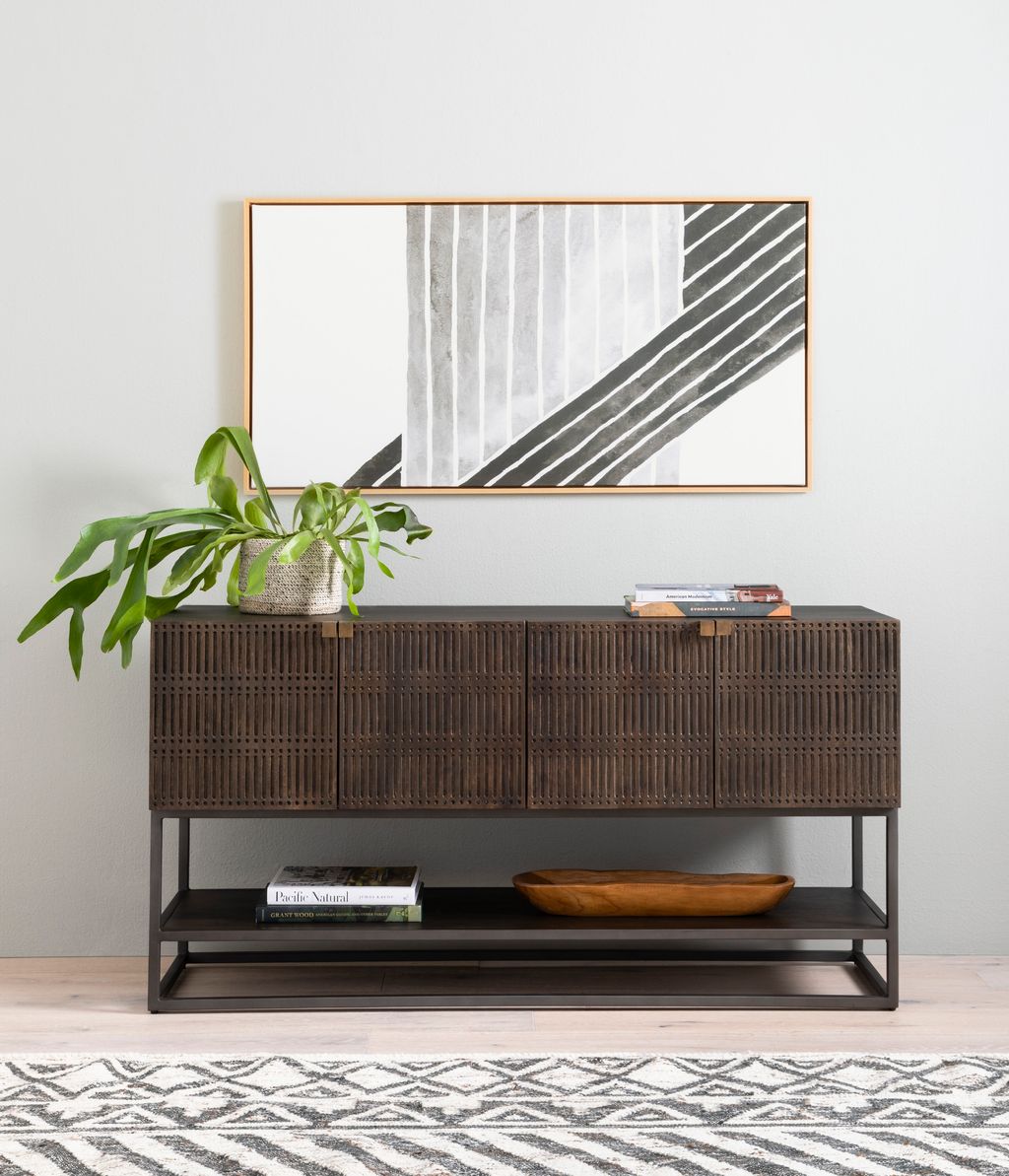 Kelby Small Media Console Vintage Brown