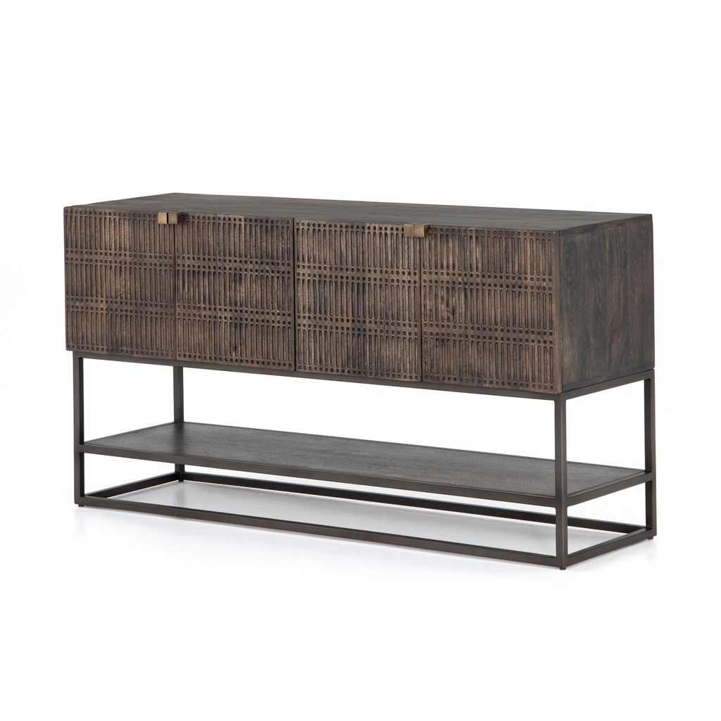 Preview image for Kelby Small Media Console Vintage Brown