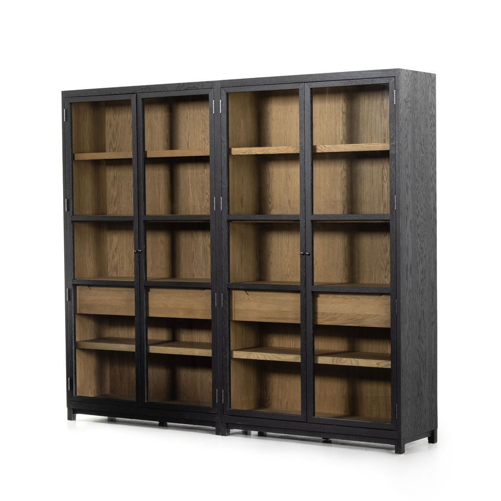 Preview image for Millie Double Cabinet Drftd Matte Black
