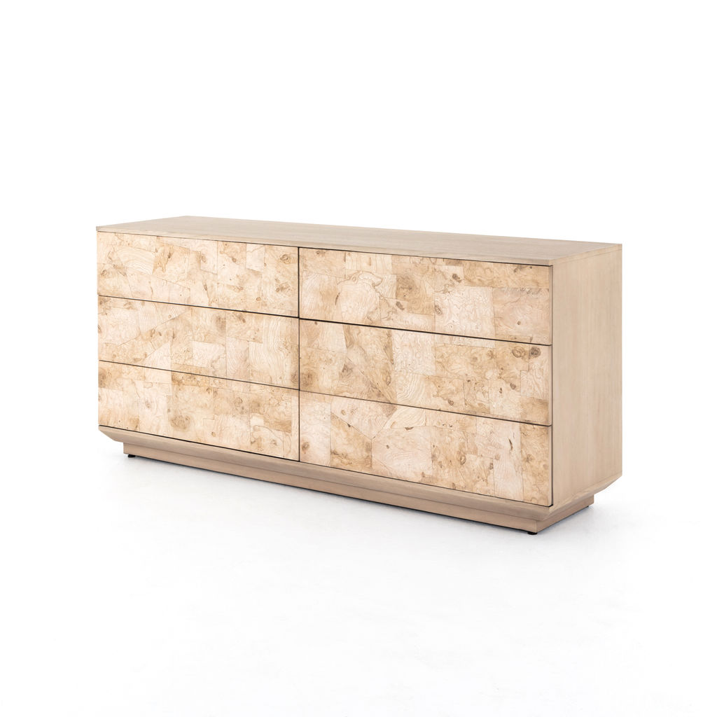 Preview image for Explore 6 Drawer Dresser Bleached Burl
