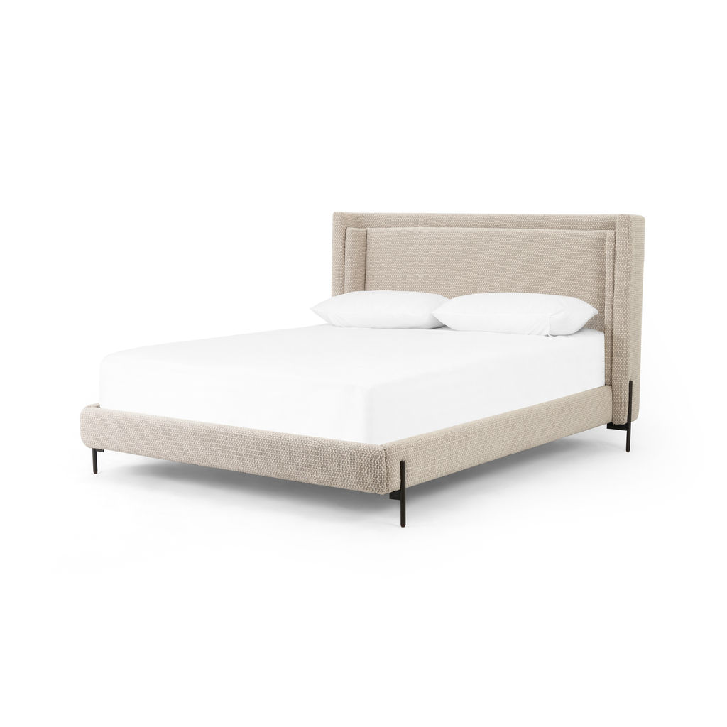 Preview image for Dobson Bed Gunmetal, Perin Oatmeal