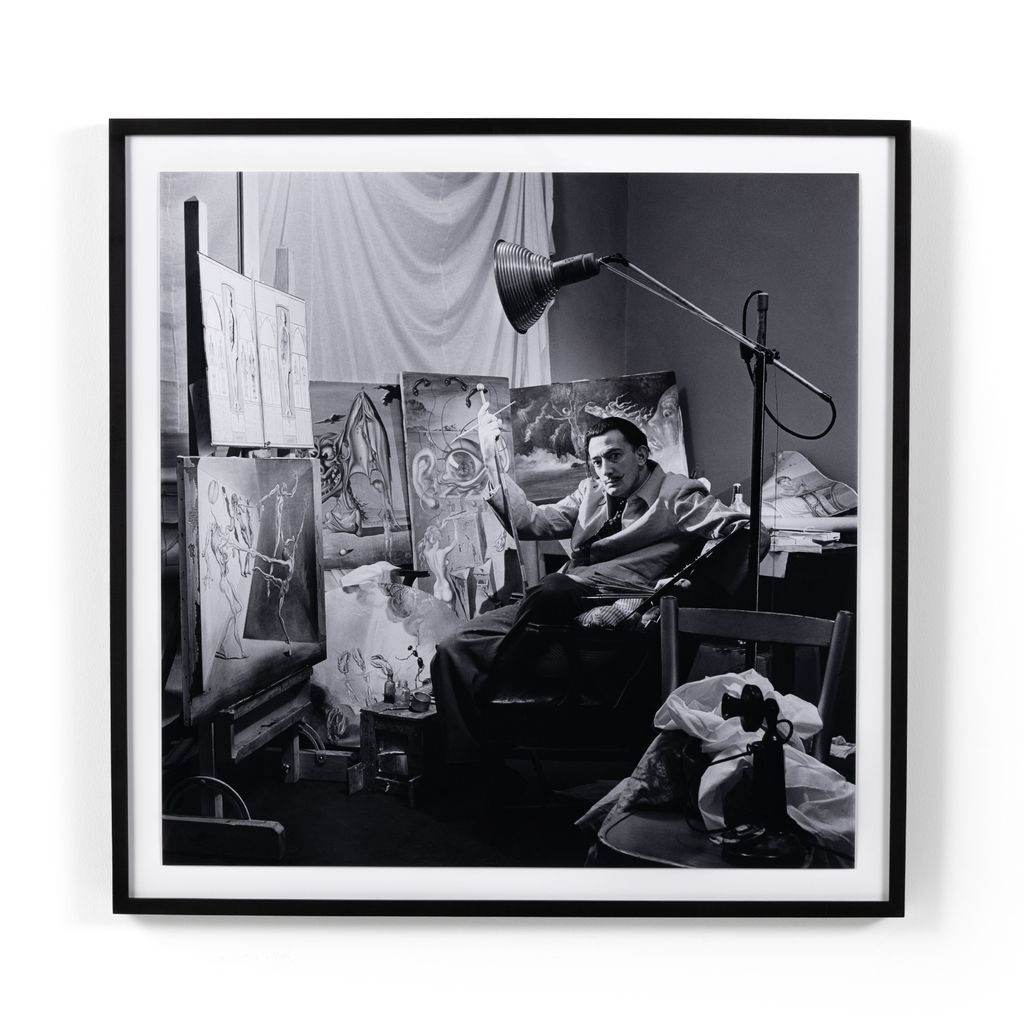 Salvador Dali In Studio I By Getty Images