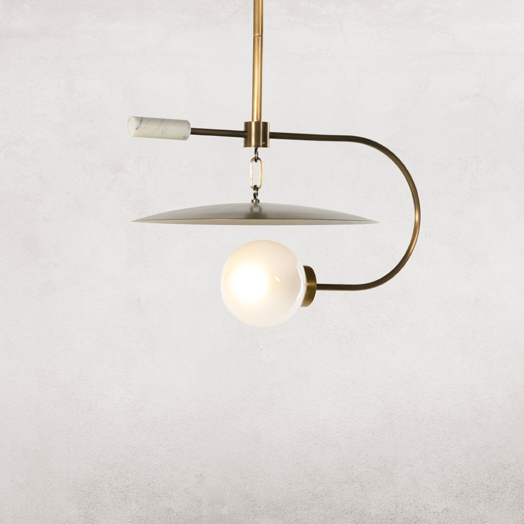 Preview image for Harpo Pendant Antique Brass Iron
