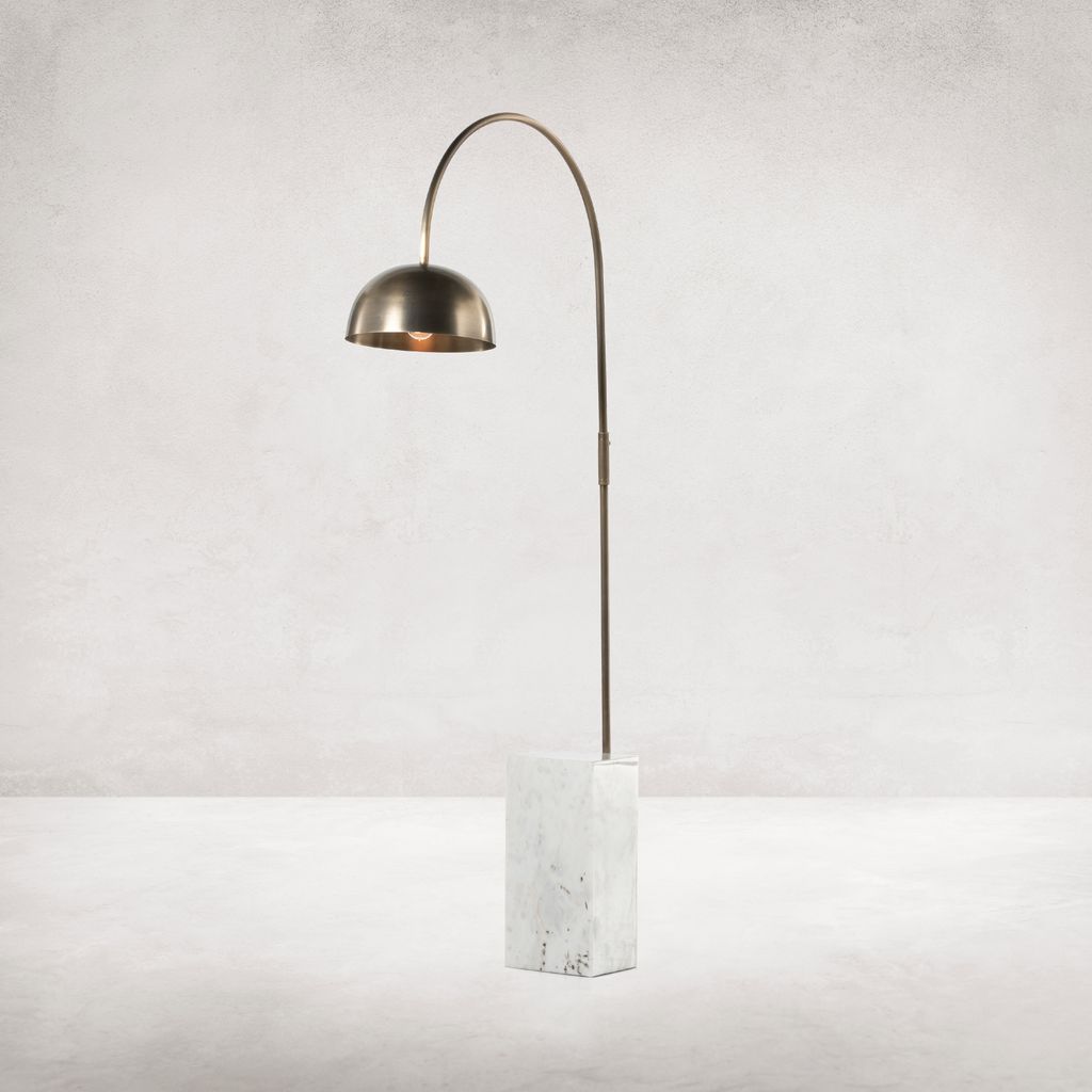 Jenkin Floor Lamp Antique Brass Iron