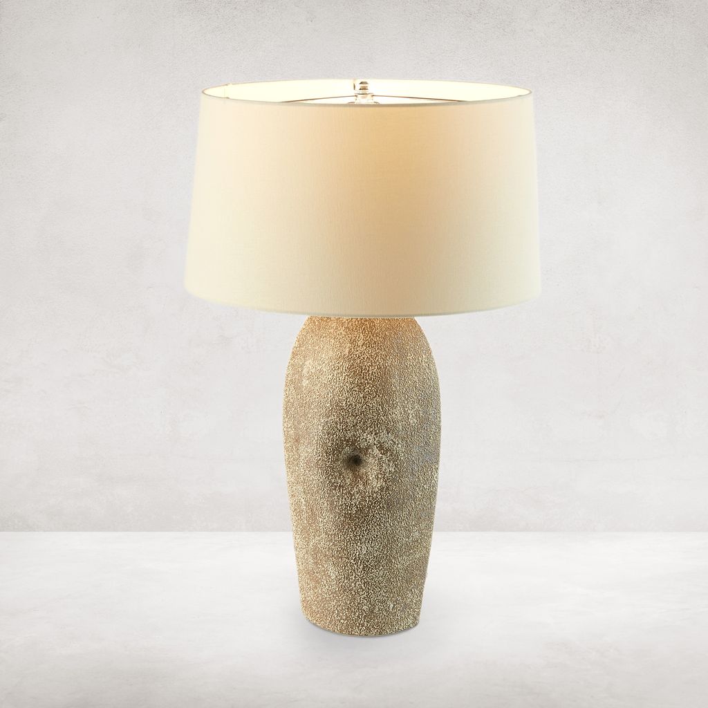 Kusa Table Lamp Vintage Brown Ceramic