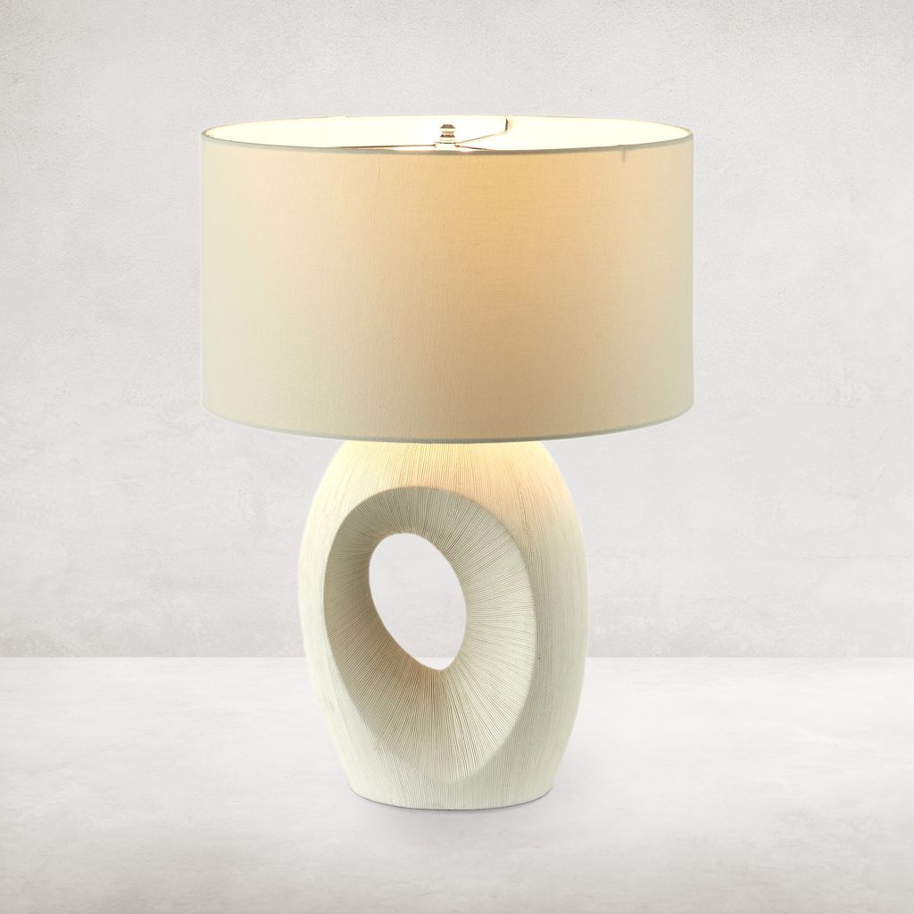 Komi Table Lamp Textured Matte White
