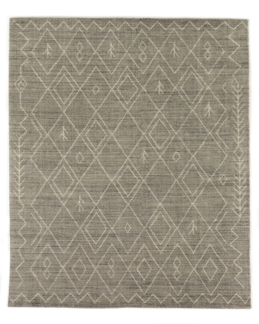 Preview image for Nador Moroccan Hand Knotted Rug, Grey