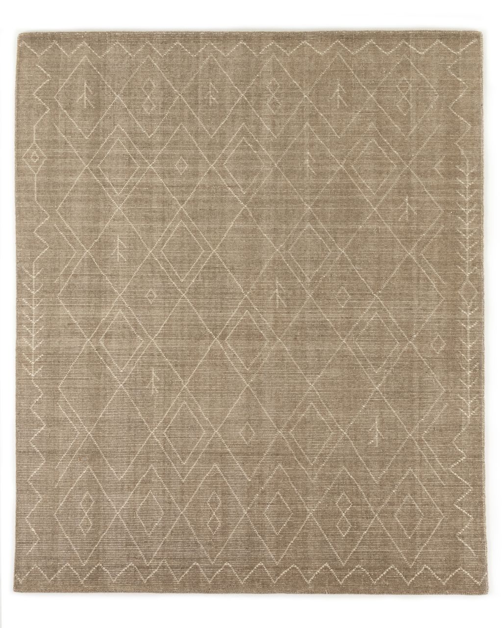 Preview image for Nador Moroccan Hand Knotted Rug, Taupe