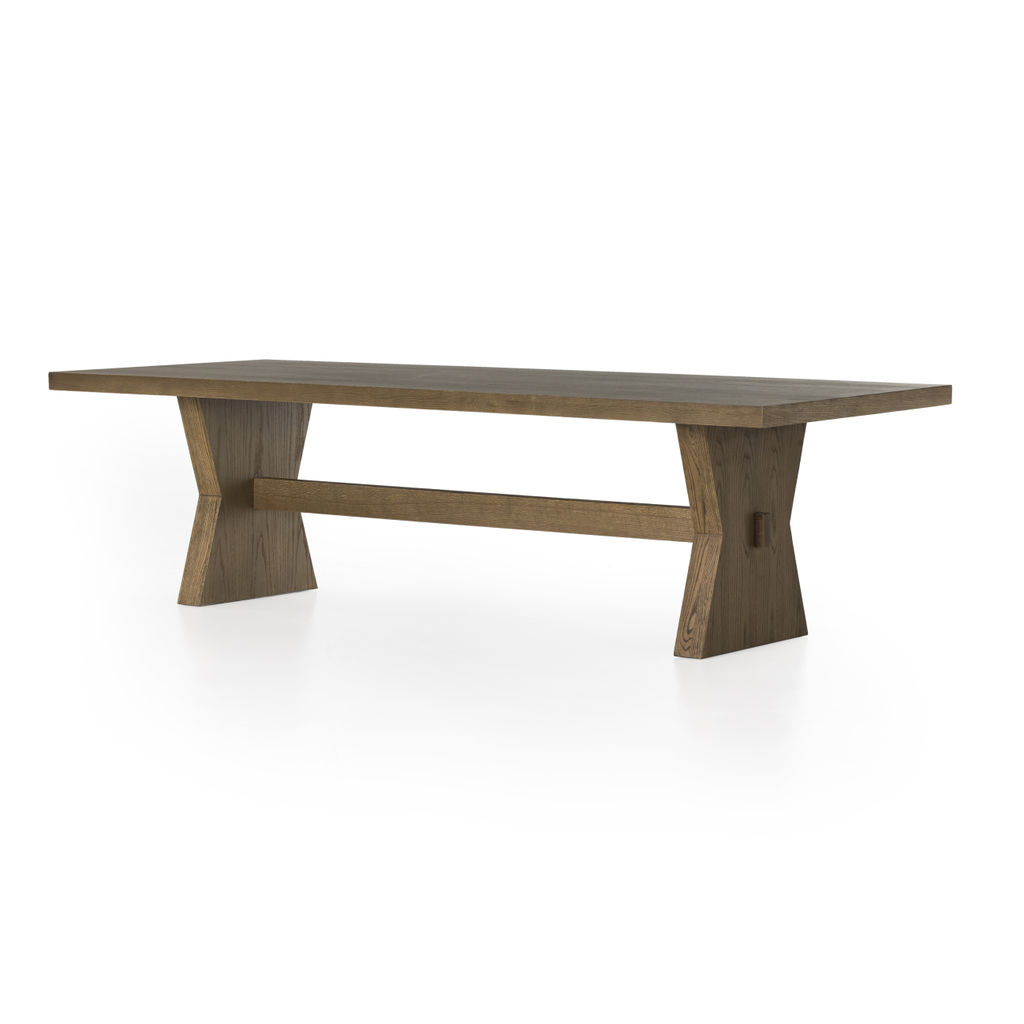 Preview image for Tia Dining Table 108", Drifted Oak Solid