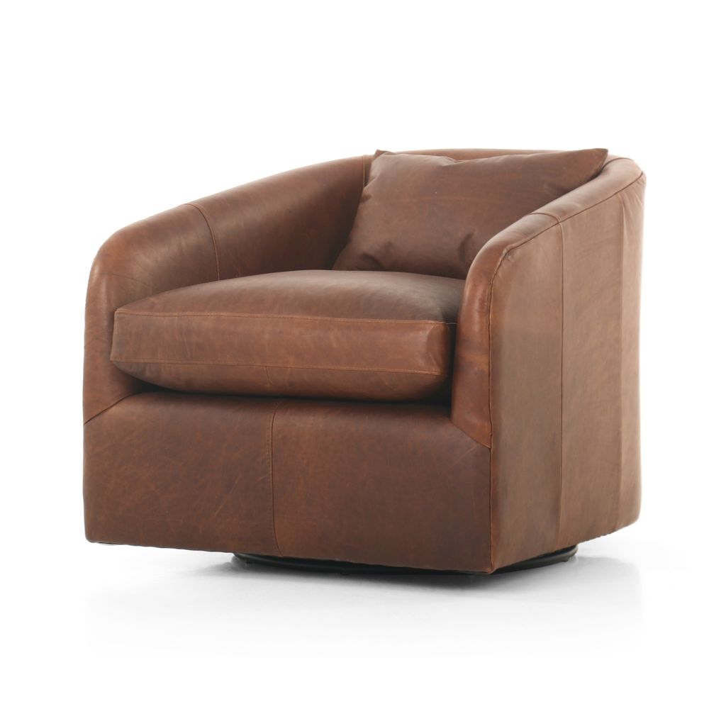 Preview image for Topanga Swivel Chair, Heirloom Sienna