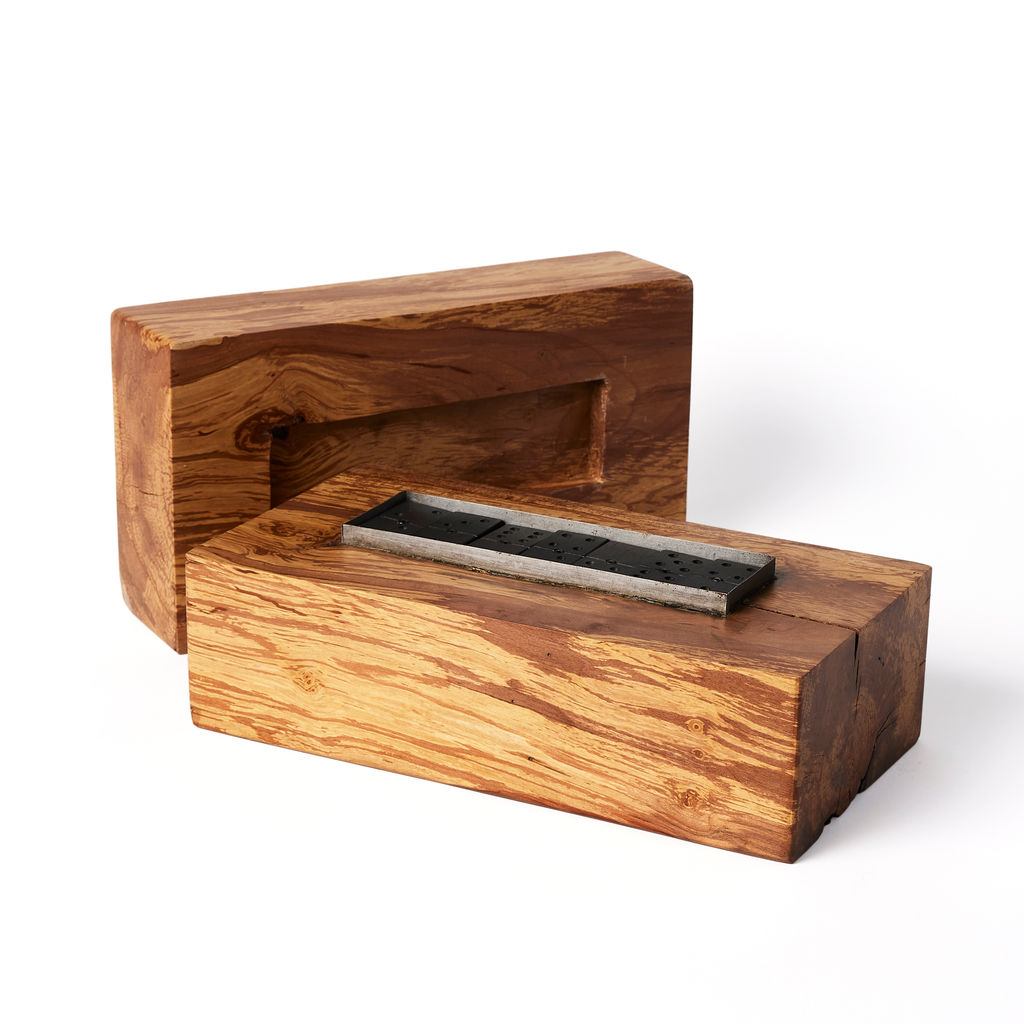 Preview image for Domino Set, Natural Spalted Alder