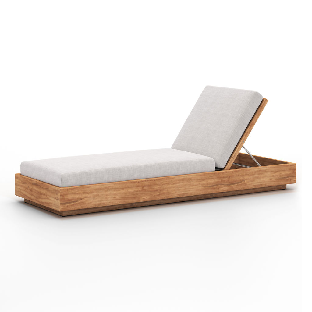 Kinta Outdoor Chaise, Stone Grey