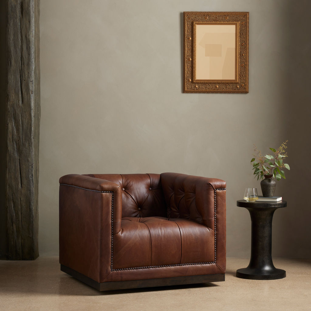 Maxx Swivel Chair, Heirloom Sienna