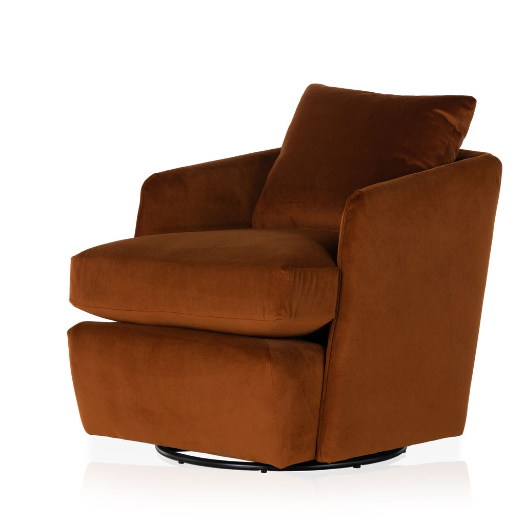 Whittaker Swivel Chair, Bleeker Rust