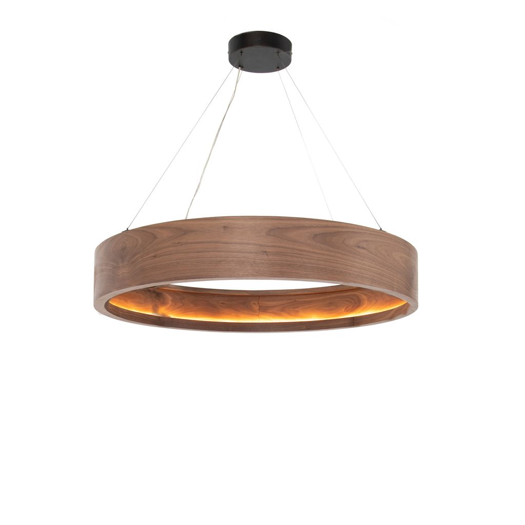 Baum Chandelier Small, Dark Walnut