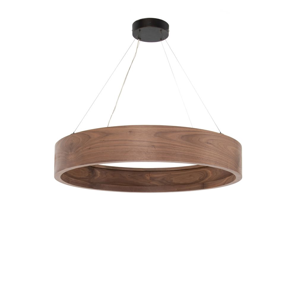 Baum Chandelier Small, Dark Walnut