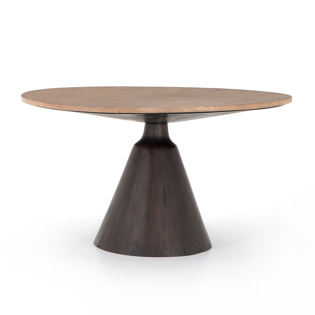 Bronx Dining Table, Light Brushed Parawood