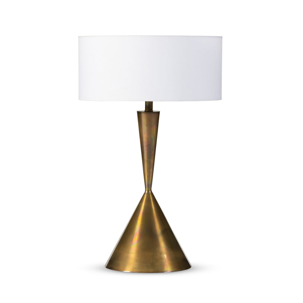 Preview image for Hourglass Table Lamp, Burnt Brass