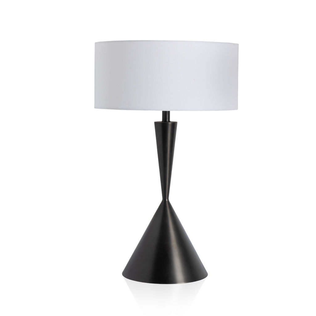 Preview image for Hourglass Table Lamp, Aged Antique Brass