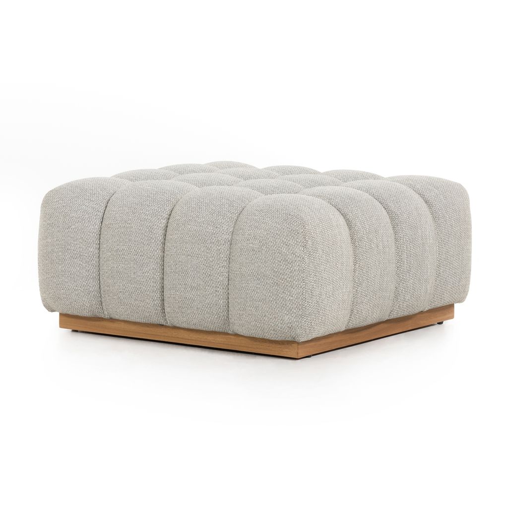 Preview image for Roma Outdoor Sectional Ottoman, Faye Ash