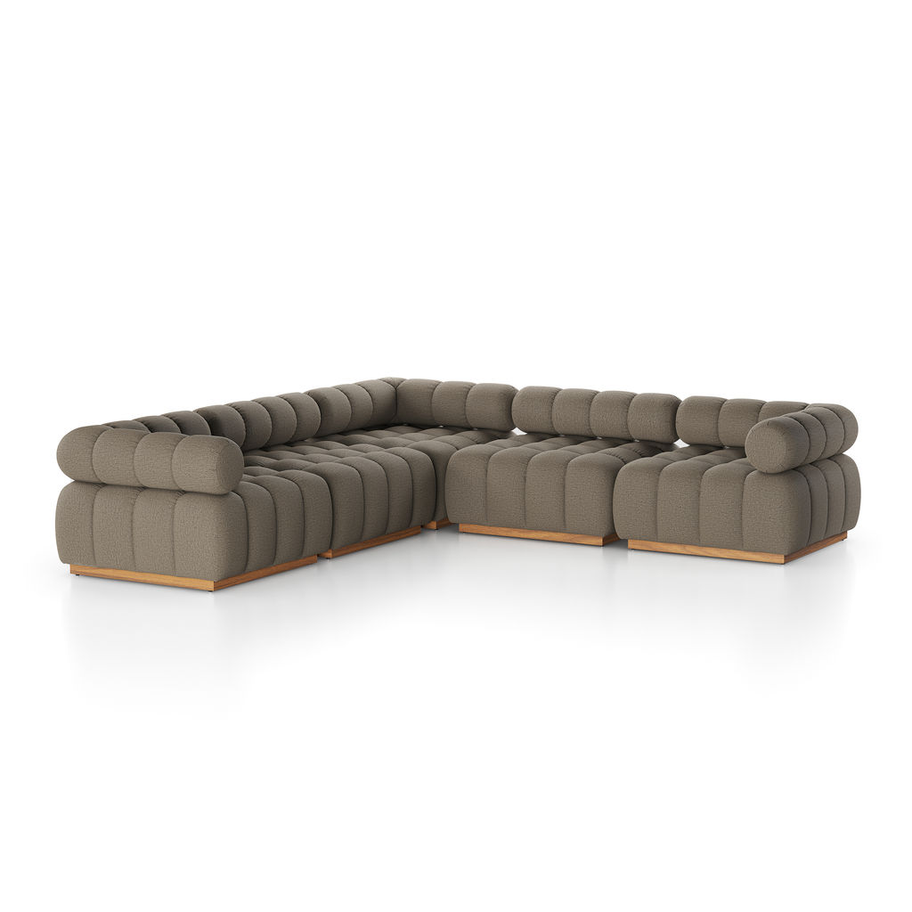 Preview image for Roma Outdoor 5Pc Sectional, Alessi Fawn