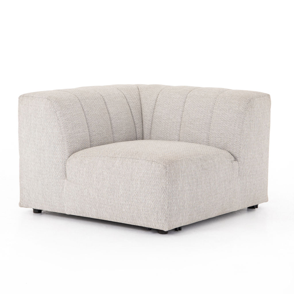 Gwen Outdoor Sectional Corner Piece, Faye Ash
