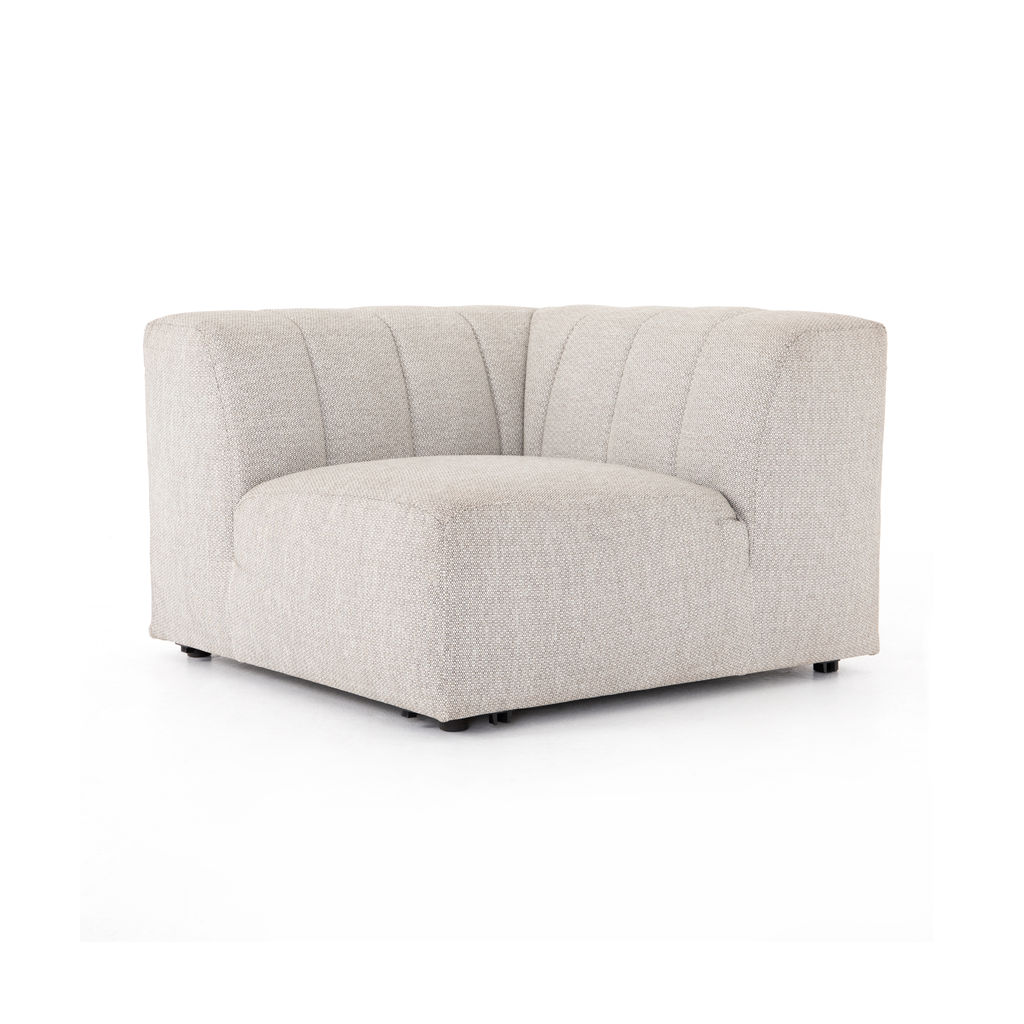 Gwen Outdoor Sectional Corner Piece, Faye Ash