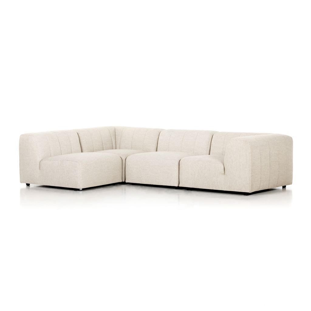 Gwen Outdoor 4Pc Sectional, Faye Sand