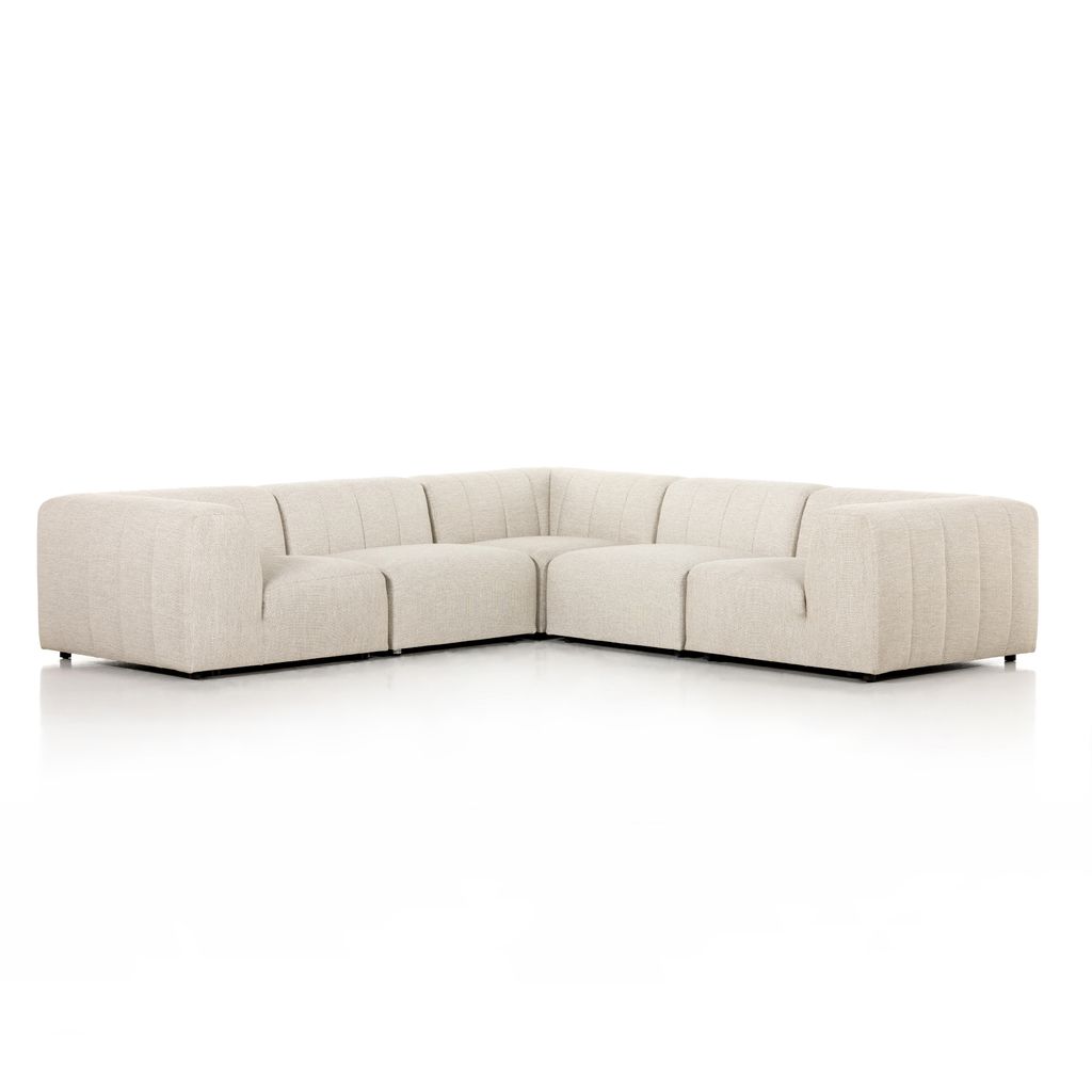Preview image for Gwen Outdoor 5Pc Sectional, Faye Sand