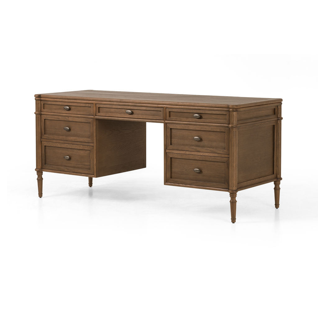 Preview image for Toulouse Executive Desk, Toasted Oak