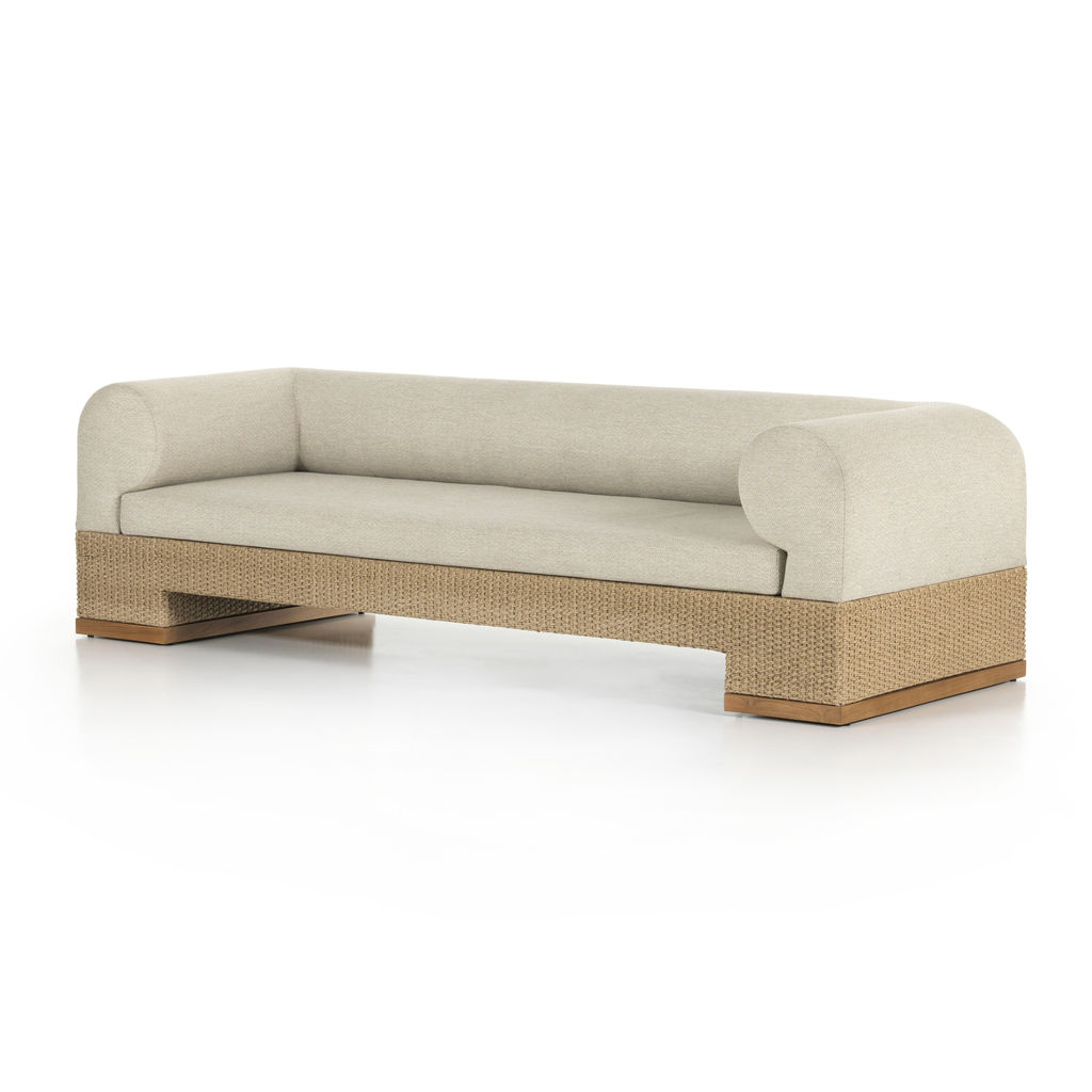 Preview image for Joss Outdoor Sofa 106", Natural Teak