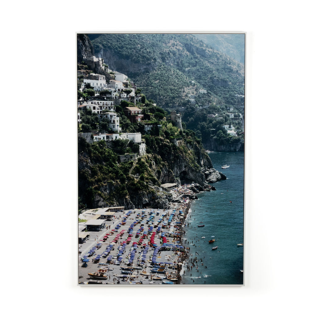 Beach In Positano By Slim Aarons, 32"X48"