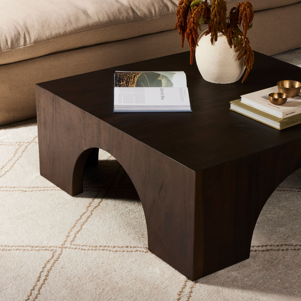Fausto Coffee Table, Smoked Guanacaste
